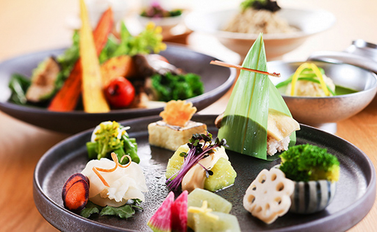 但馬の野菜食「三柱」の写真